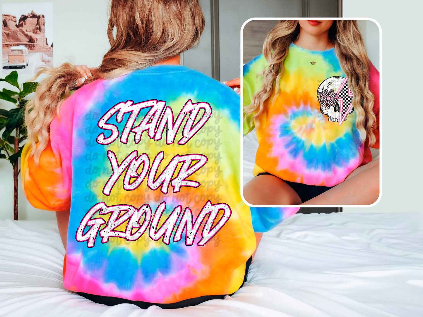 STAND YOUR GROUND : ALL 5 NEONS COLORS INCLUDED : PNGA