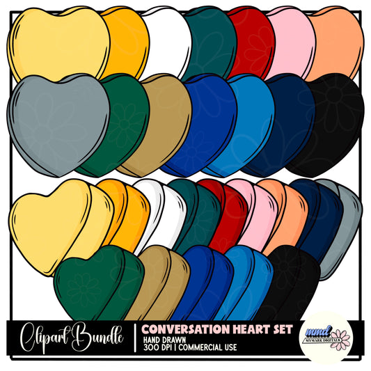 Convo Hearts Clipart | JAN 26