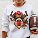 Tampa Bay : Christmas Reindeer : Plain & Faux Sequin Included : PNG