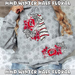 Winter Half Floral | Multiple Options | PNG