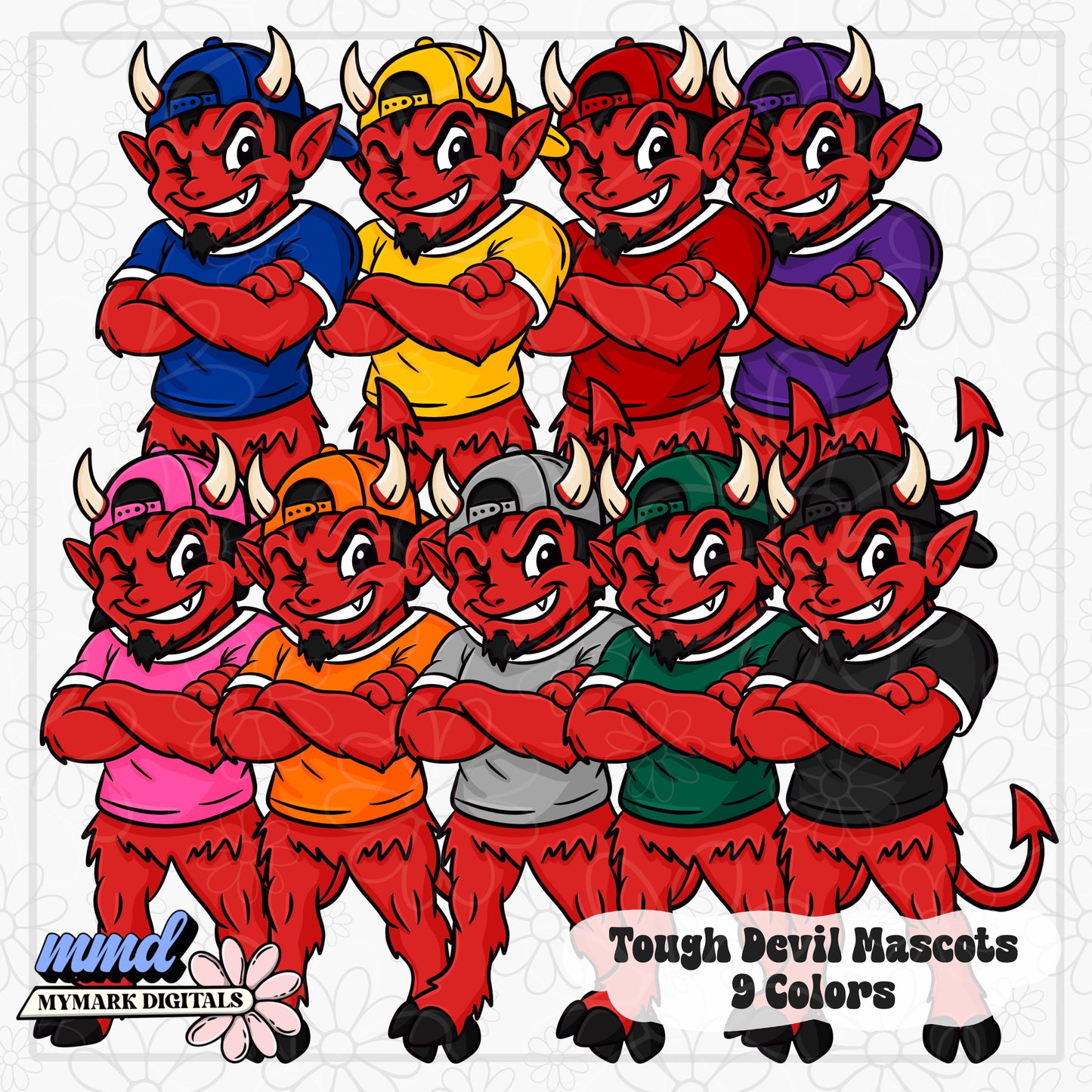 Tough Mascots | 22 Mascots Sets - 9 Colors PLUS BONUS Mascot | Google Drive Access |  Clipart | Aug26