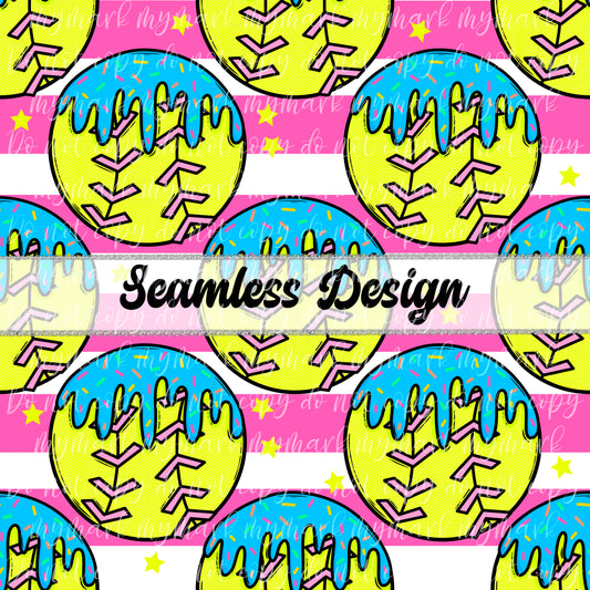 Drip Softball| Seamless Design | May 2025