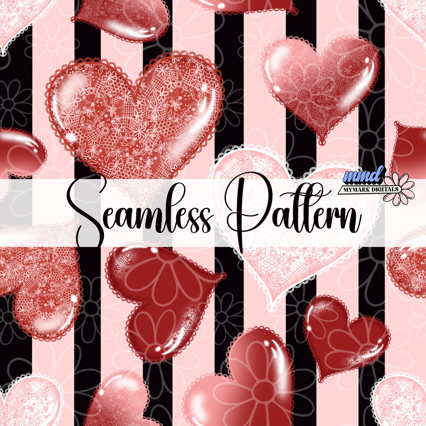 Lace Heart Seamless  | Jan 26'