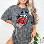 SEQUIN FOOTBALL TONGUE| Bundle Available | PNG | October 2023