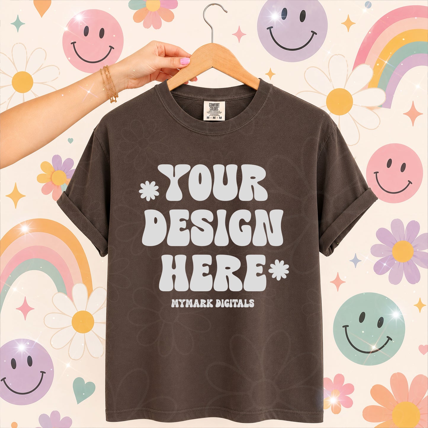 Comfort Colors 1717 Espresso Shirt Mockup | CC1717 | Trendy Mockup | Summer Mockup