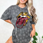 SEQUIN FOOTBALL TONGUE| Bundle Available | PNG | October 2023