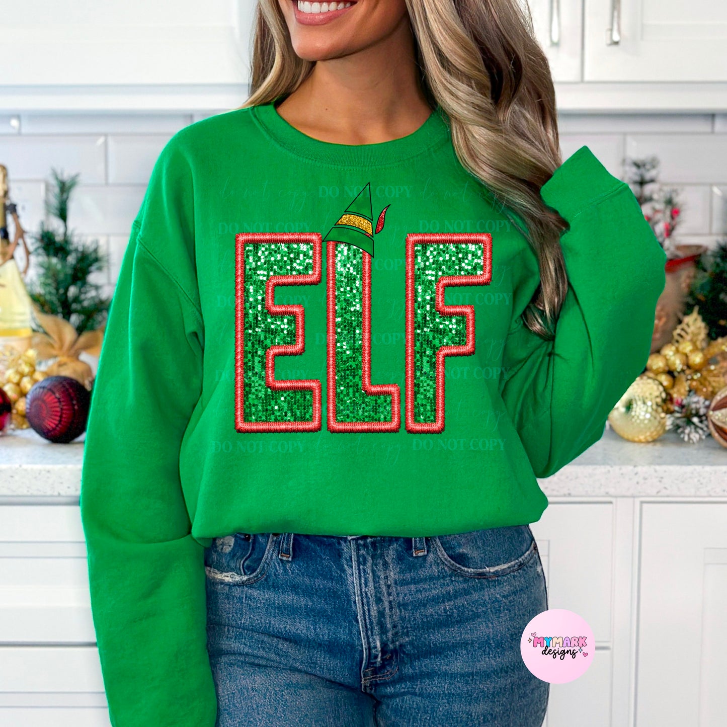 ELF : FAUX Embroidery : PNG