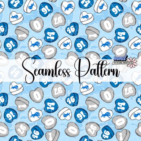 Conversation Heart Seamless | Multiple Options | PNG