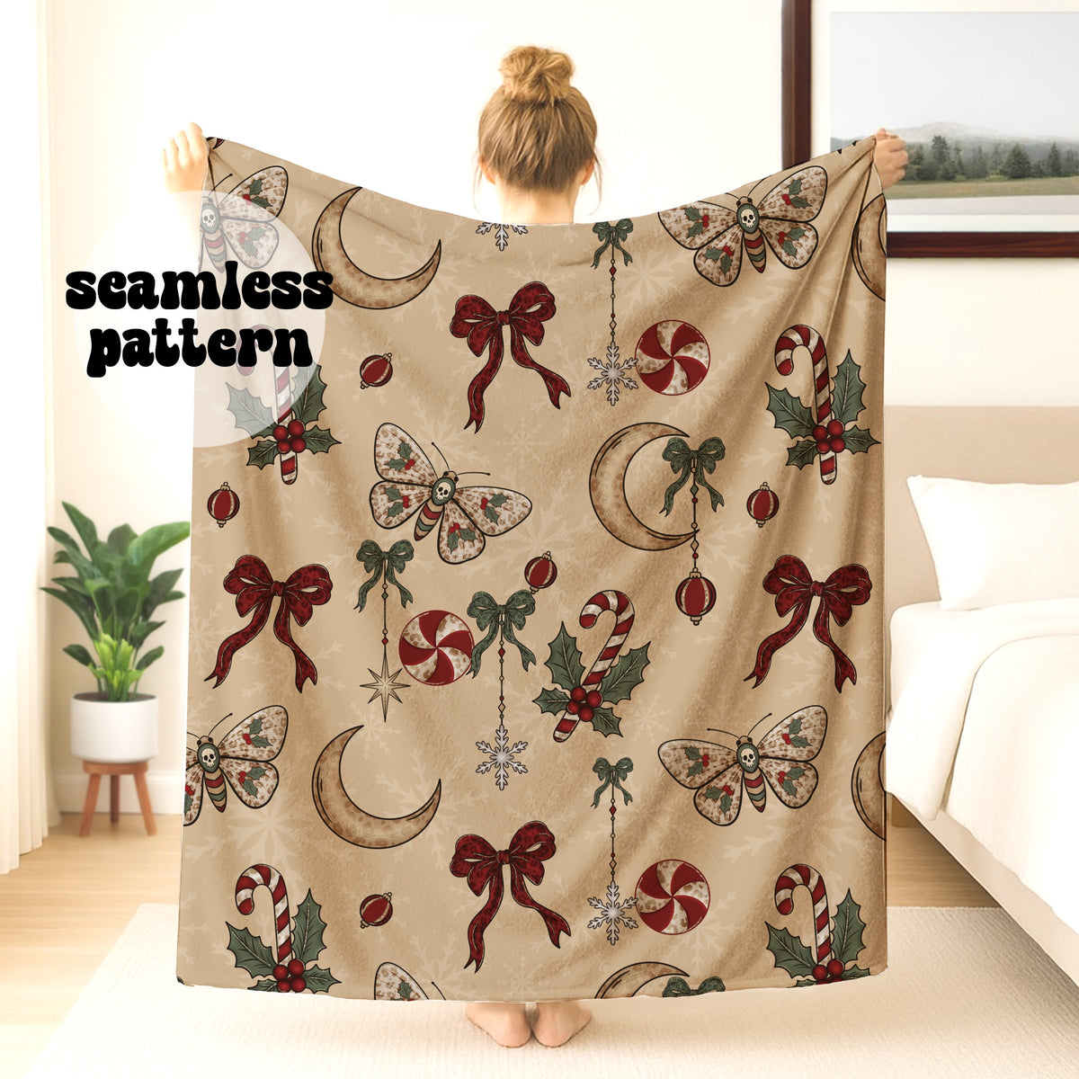 Creepmas Festive Seamless | Repeating Pattern