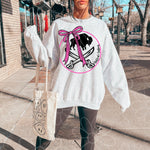 Girly Pink Bow Buffalo Hockey | PNG | multiple colorways