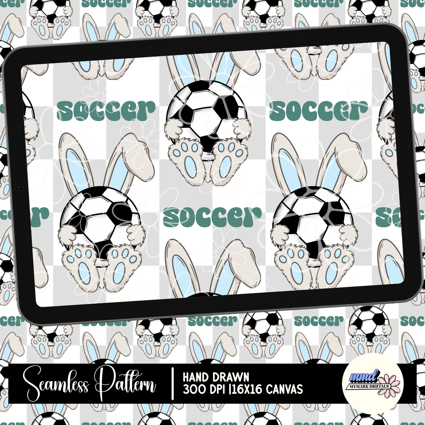 Sport Bunny Seamless | MULTIPLE SPORT OPTIONS | Repeating Pattern | FDD
