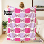 Checker Lacey Bow | Seamless | December 25’