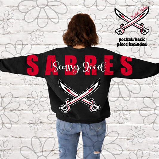 Scary Good Big Pack Retro Buffalo Hockey | PNG | multiple colorways