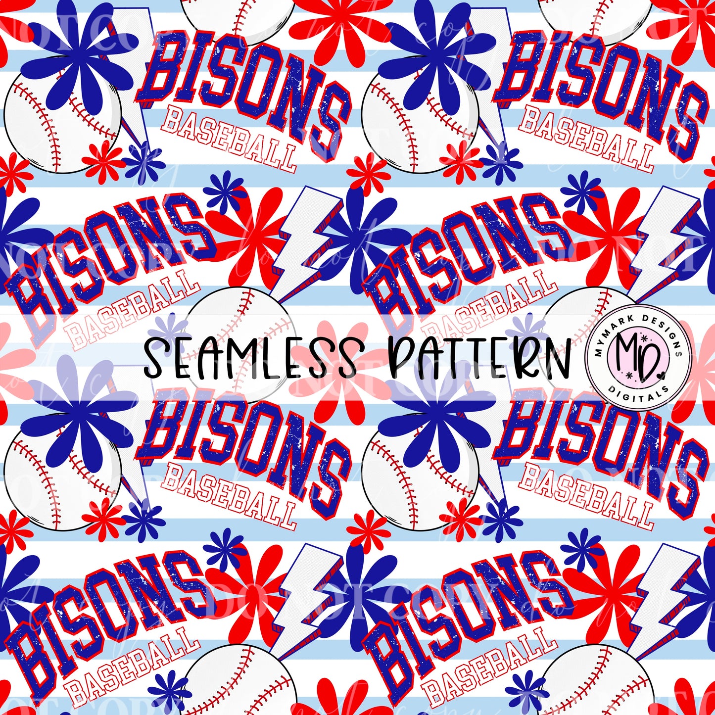 Buffalo Baseball : Seamless Design