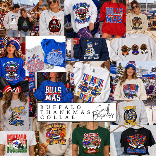 Buffalo Thanksmas Collab | 3 designers | ⭐️ SMALL BUSINESS ONLY - NO PRINTERS ⭐️