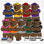 Tough Mascots | 22 Mascots Sets - 9 Colors PLUS BONUS Mascot | Google Drive Access |  Clipart | Aug26