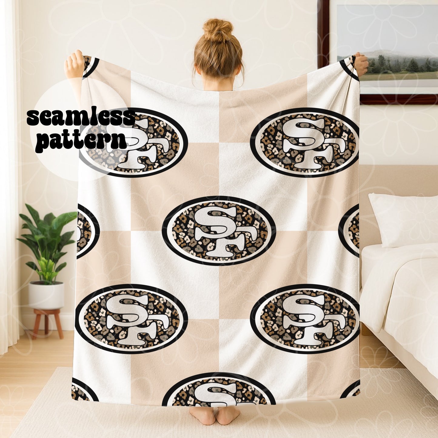 *MULTIPLE TEAMS/SINGLES/BUNDLE* Football Cheetah Checker Seamless | July 2026