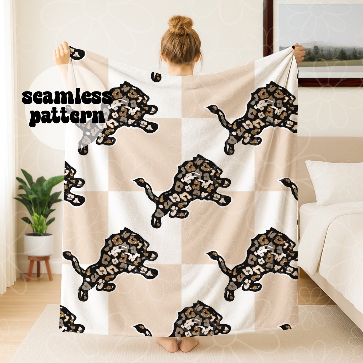 *MULTIPLE TEAMS/SINGLES/BUNDLE* Football Cheetah Checker Seamless | July 2026