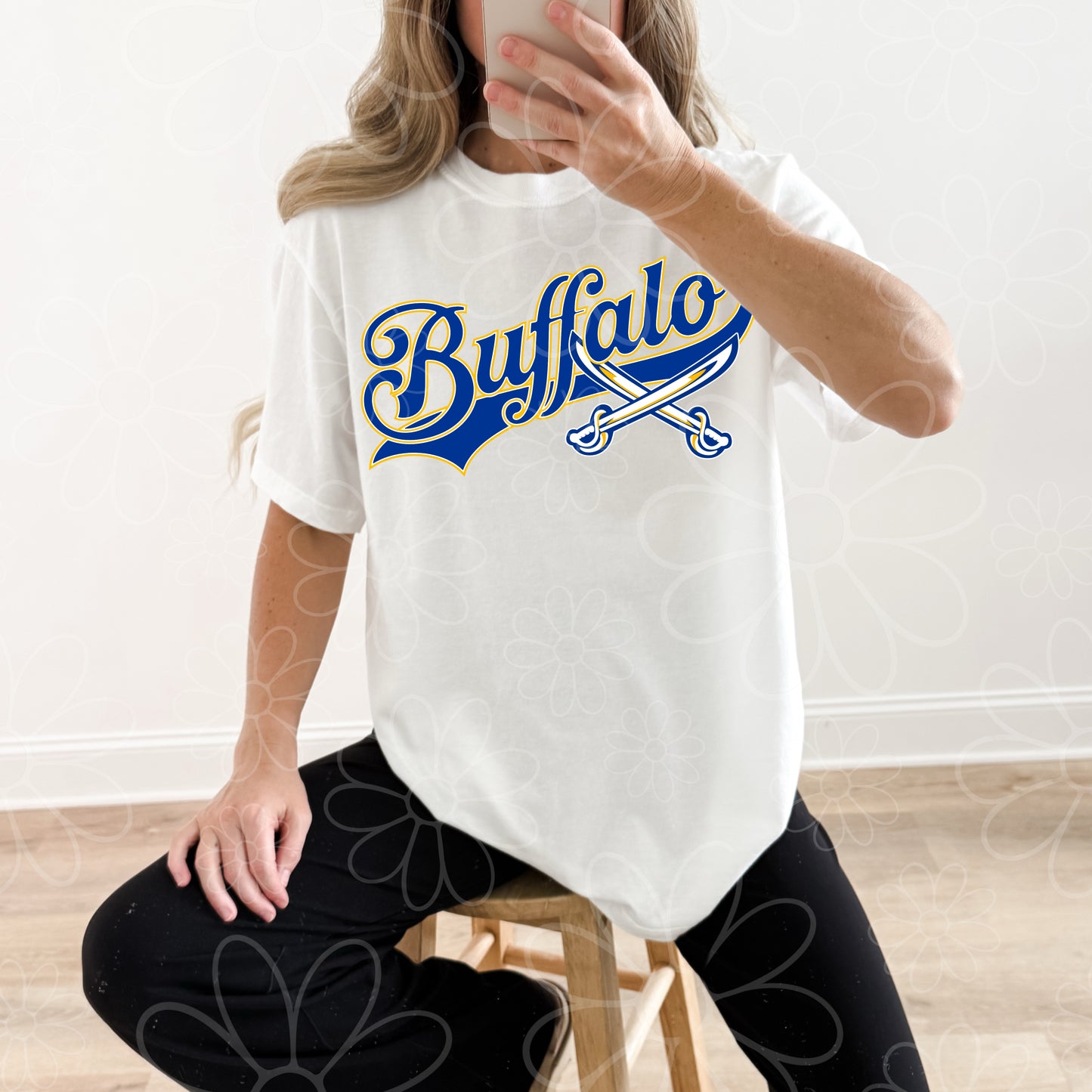 Retro Buffalo Hockey | PNG | Goat