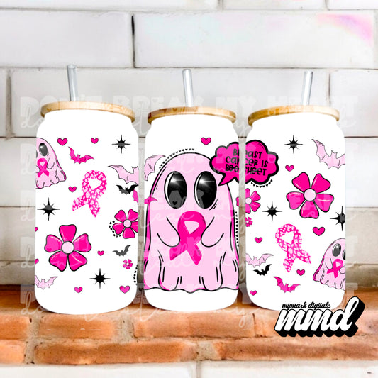 Breast Cancer is Boosheet : Tumbler Wrap 16oz : PNG