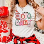 Santa Baby Retro Letters : PNG