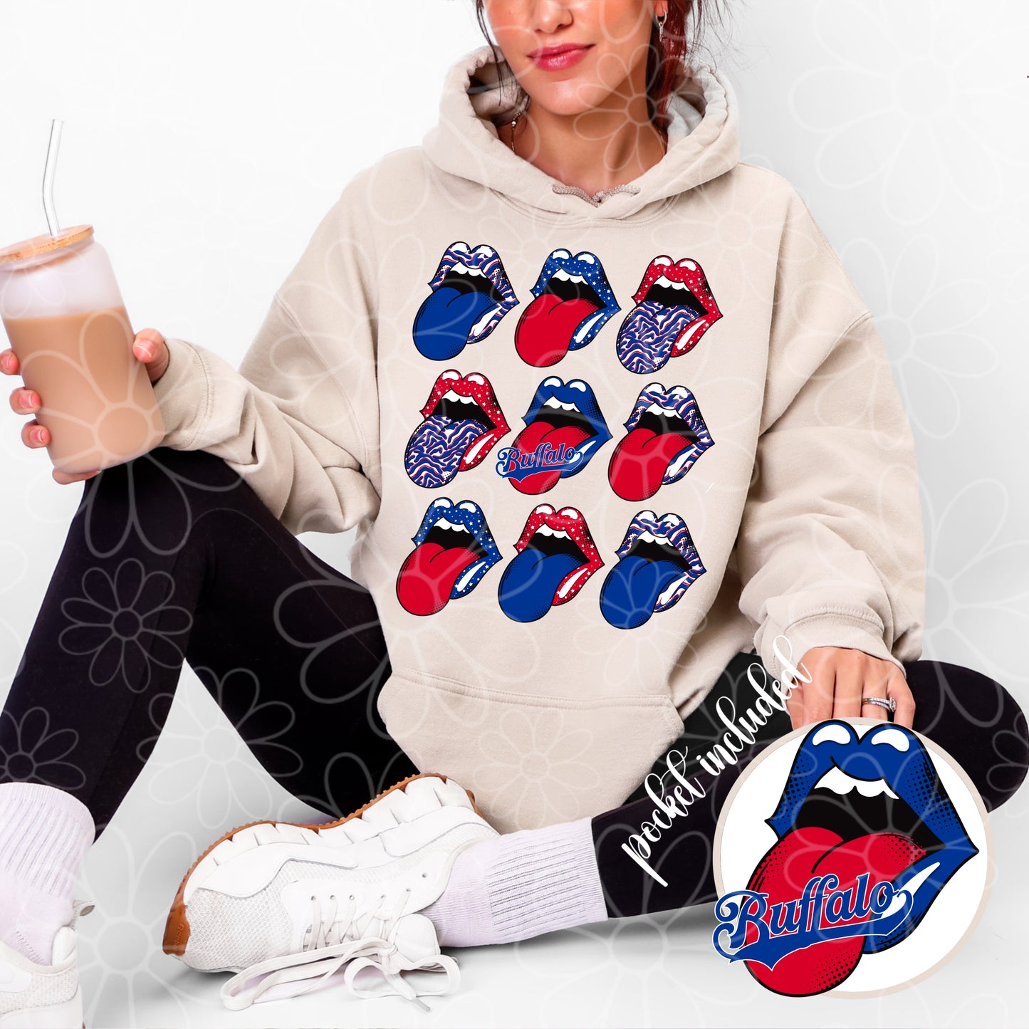 Stacked Rock Buffalo | Football, Lacrosse, Hockey | Bundle Available PNG