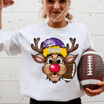 Minnesota : Christmas Reindeer : Plain & Faux Sequin Included : PNG