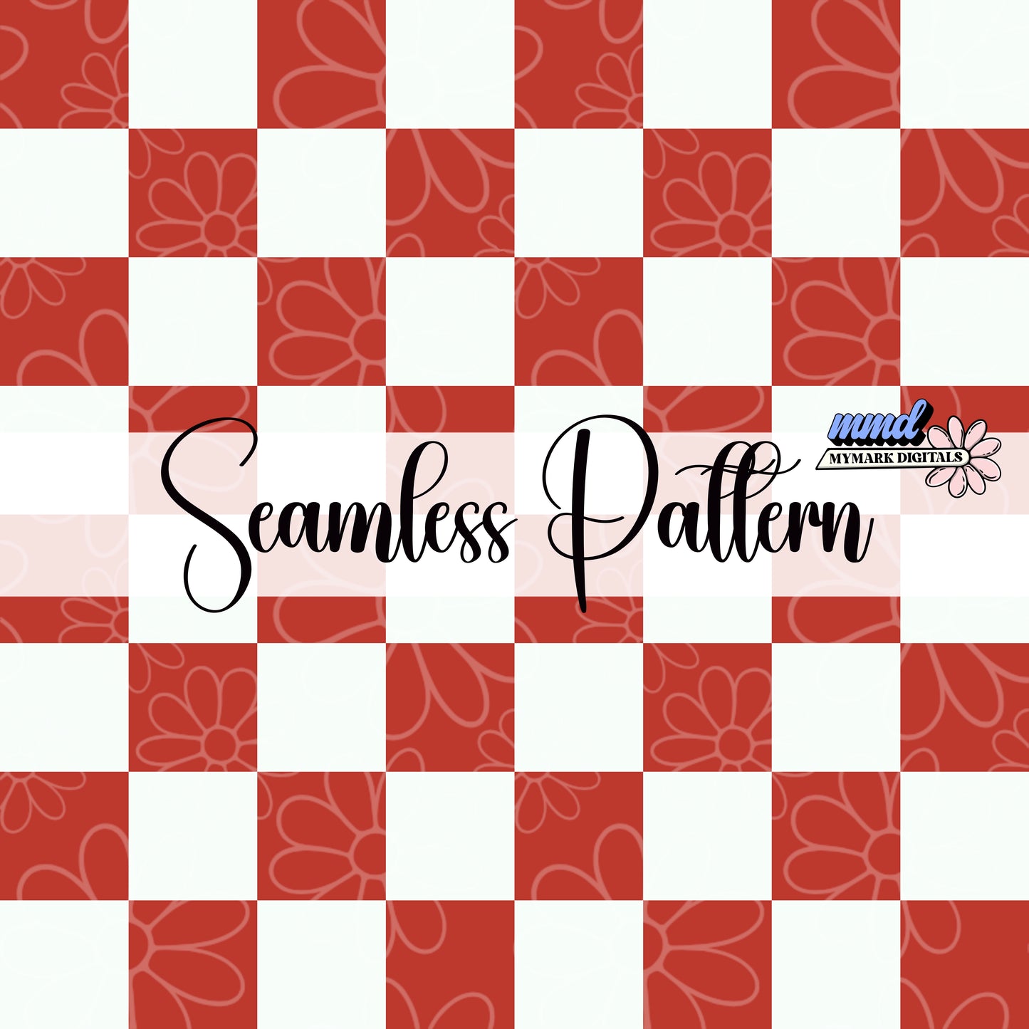 Red Checker Seamless Coordinate | Jan 26'