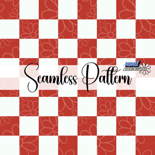 Red Checker Seamless Coordinate | Jan 26'