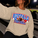 Buffalo Football Faux Chenille PNG