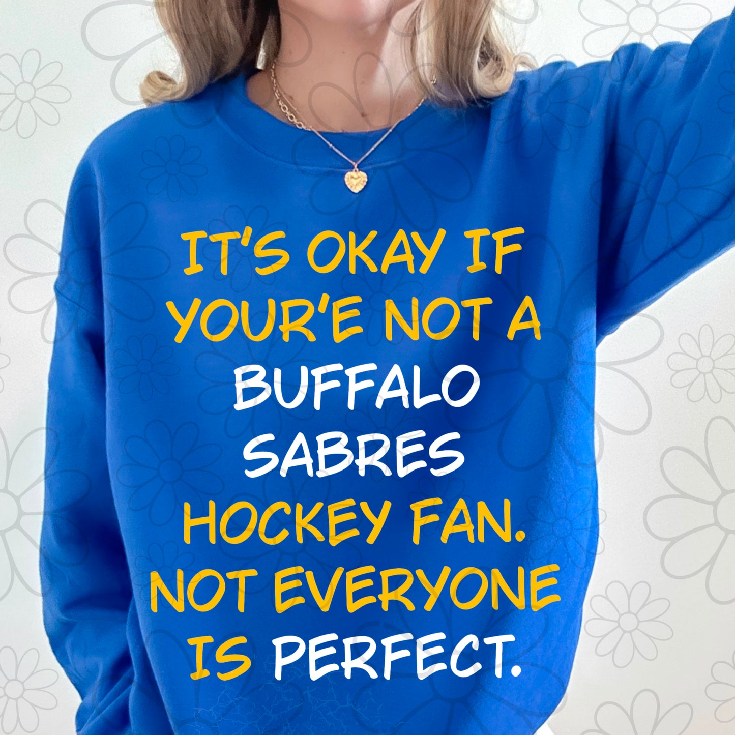 Snarky Buffalo Hockey Fan  | PNG |