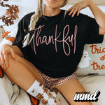 Thankful Faux Embroidery Sparkle : Both Colors Included : PNG