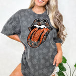 SEQUIN FOOTBALL TONGUE| Bundle Available | PNG | October 2023