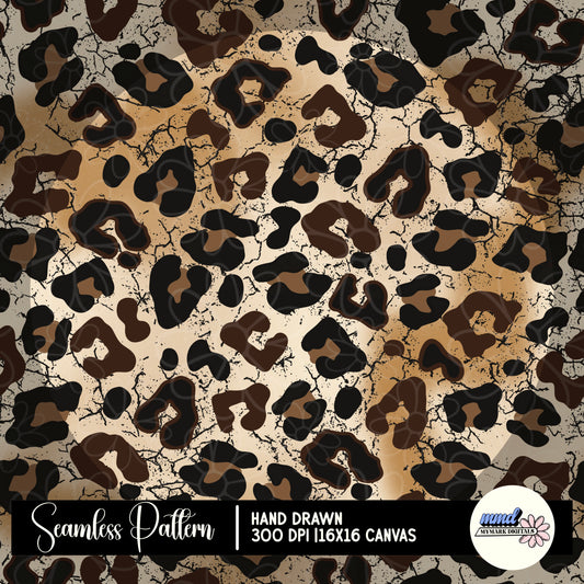 Grunge Neutral Animal Print Seamless | Repeating Pattern | January 2025
