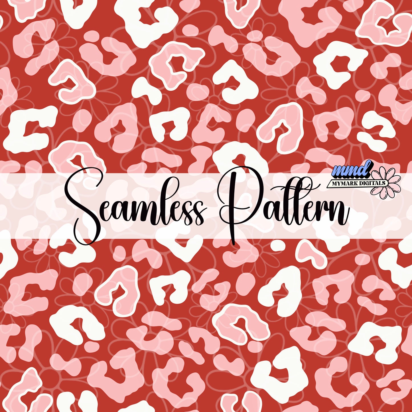 Red Valentine Cheetah Seamless  | Jan 26'