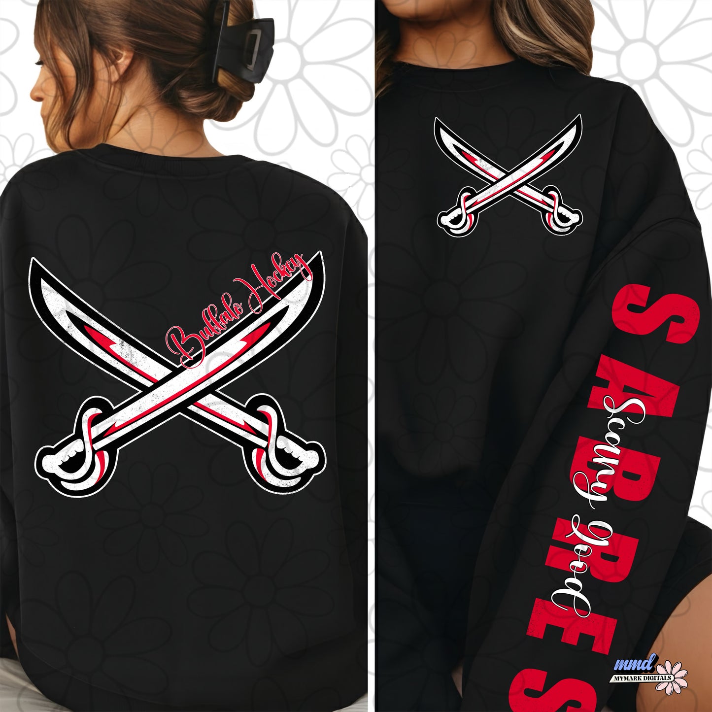 Scary Good Big Pack Retro Buffalo Hockey | PNG | multiple colorways