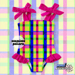 Neon Plaid Seamless | Swim Safe | Repeating Pattern | February 26