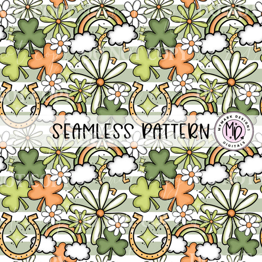 St Pattys Retro : Seamless Design