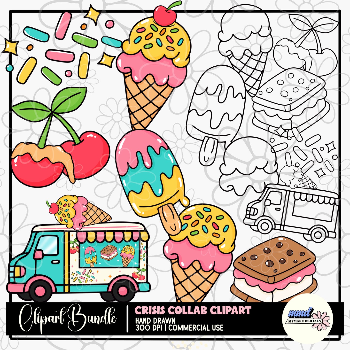 Crisis Crew Collab - SUMMER CLIPART Edition |  NBD x  MYMARK x Homewrecker  x RAAN x Copper Doodle (Copy)