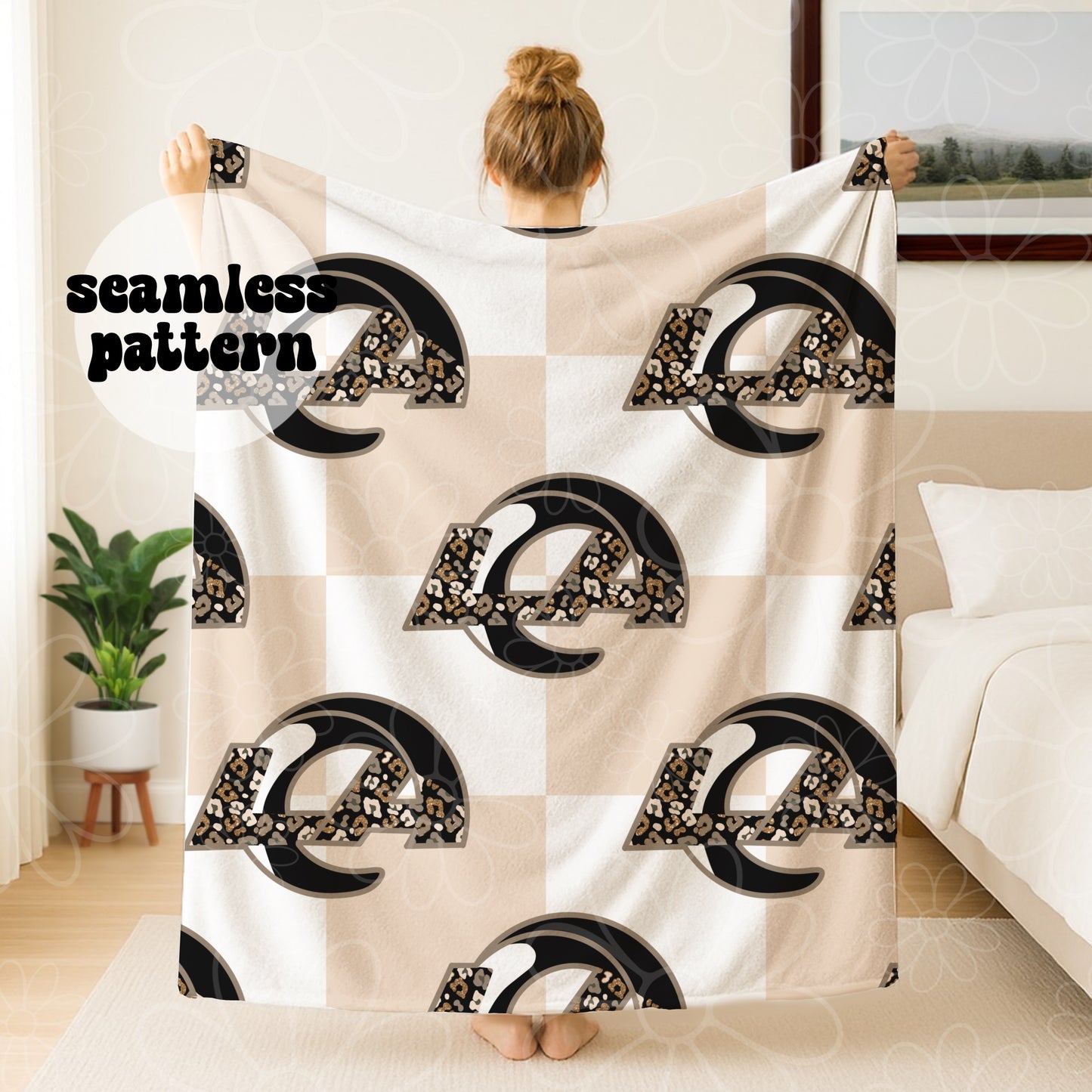 *MULTIPLE TEAMS/SINGLES/BUNDLE* Football Cheetah Checker Seamless | July 2026