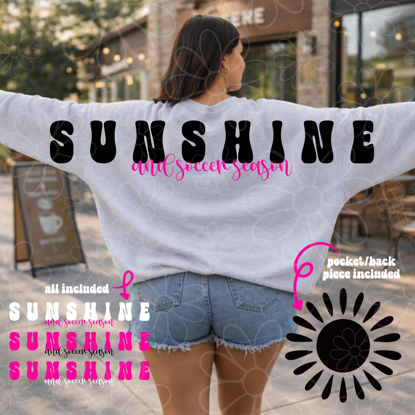 Sunshine & Soccer Season Wingspan Big Back | PNG | FDD