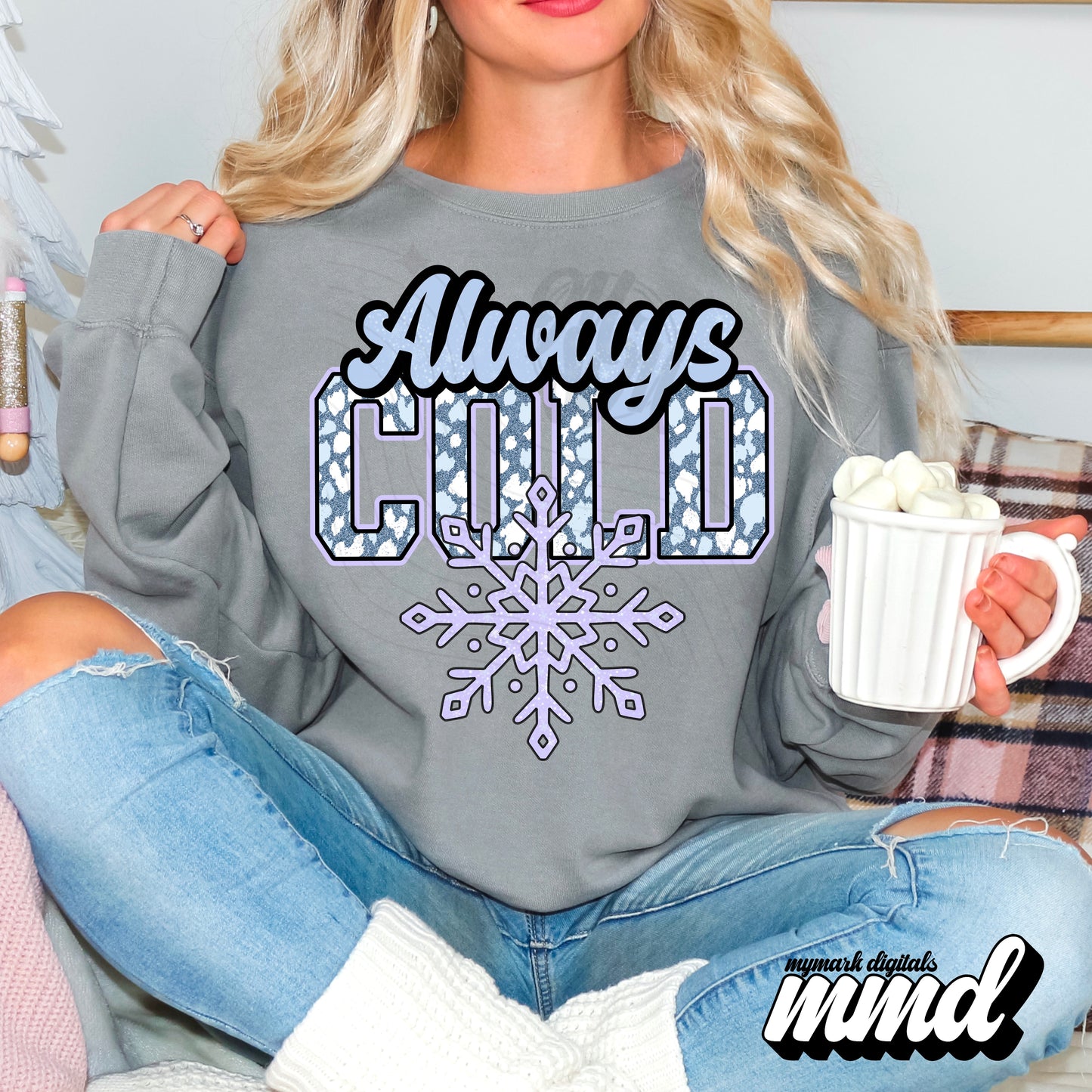 Always Cold Faux Embroidery : PNG