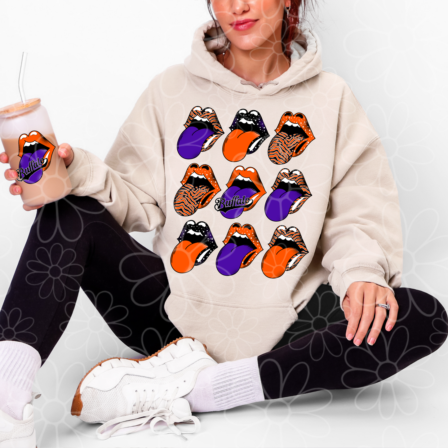 Stacked Rock Buffalo | Football, Lacrosse, Hockey | Bundle Available PNG