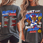 SEMI EXCLUSIVE - NO PRINTERS -| Built For Buffalo Inaugural Schedule | FRONT & BACK | 4 PNGs