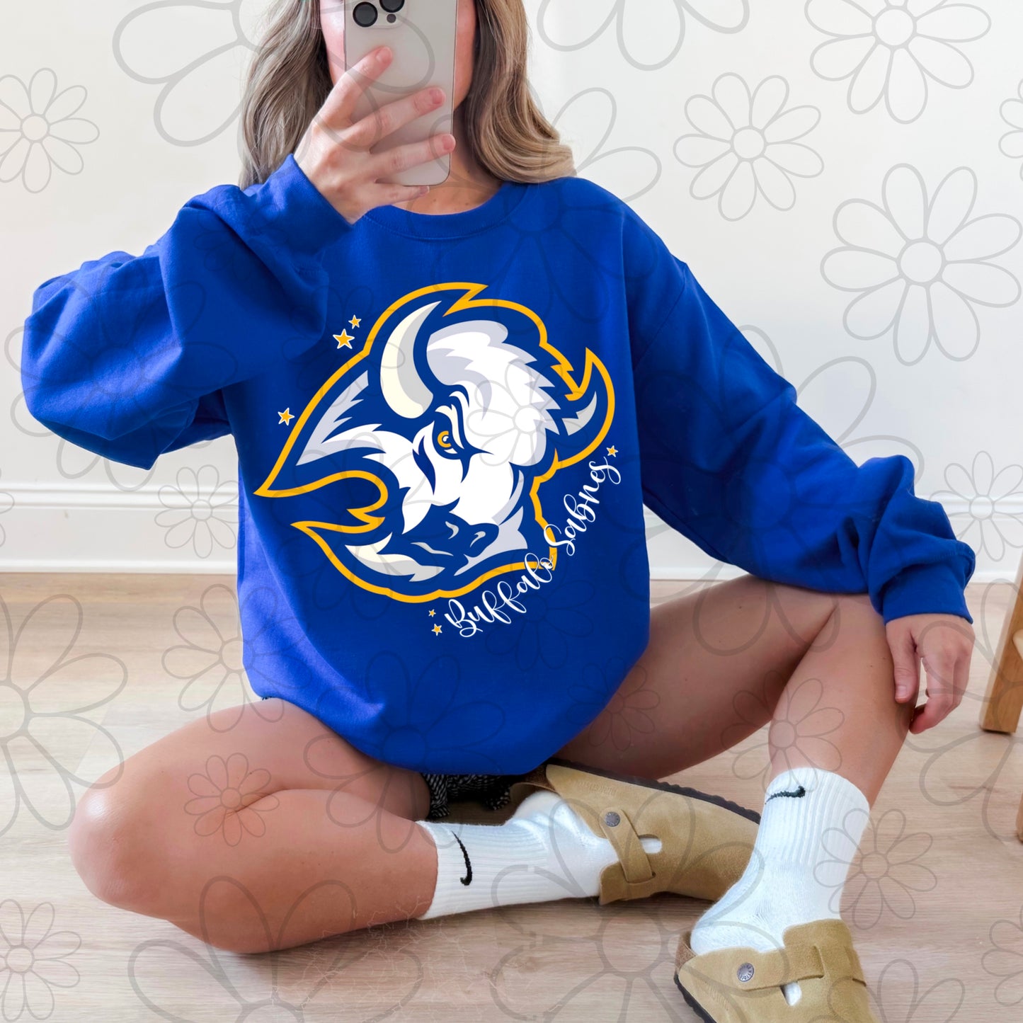 Retro Twist Buffalo Hockey | PNG |