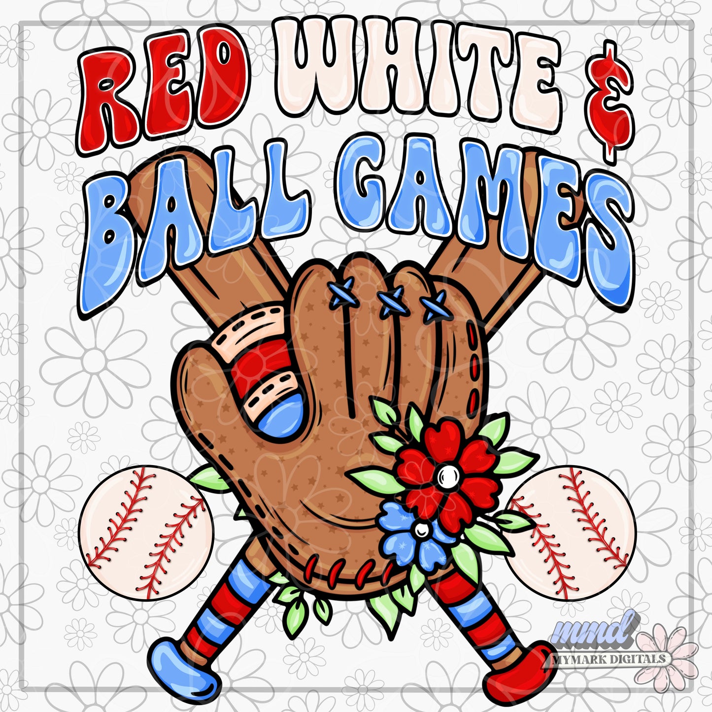 Red White & Ballgame | PNG |