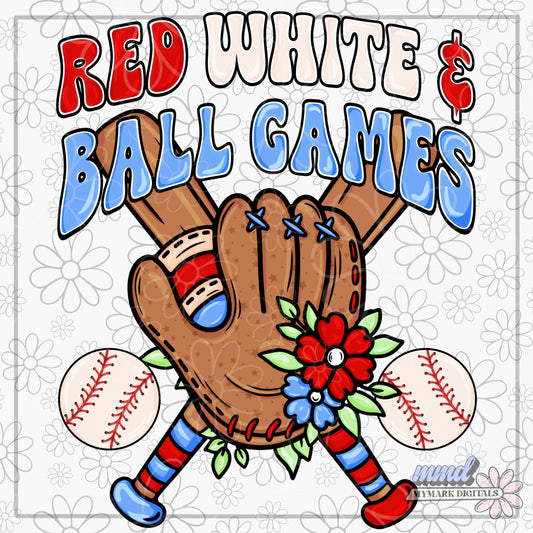 Red White & Ballgame | PNG |