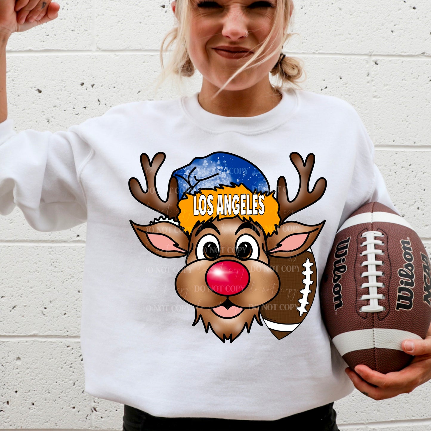 LAR : Christmas Reindeer : Plain & Faux Sequin Included : PNG