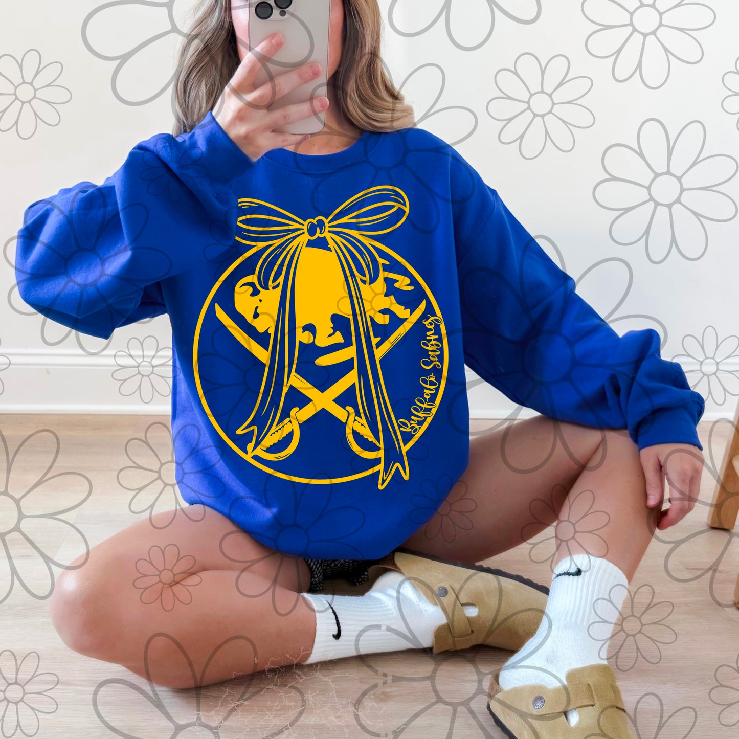 Girly Bow Buffalo Hockey | PNG | multiple SINGLE colors