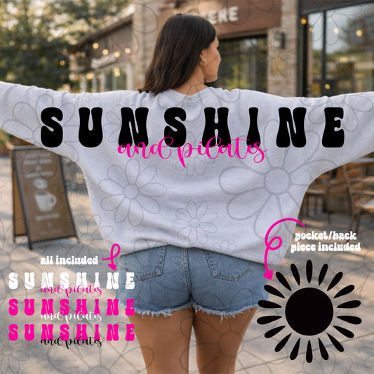 Sunshine & Pilates Lines Wingspan Big Back | PNG | FDD